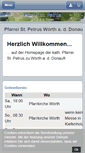 Mobile Screenshot of pfarrei-woerth-donau.de